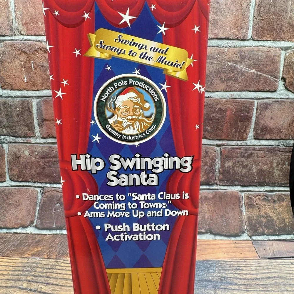 Hip Swinging Santa Claus Gemmy Original Box Tested Y2K Vintage 1998 Christmas
